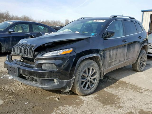 1C4PJMCB4FW654716 - 2015 JEEP CHEROKEE L BLACK photo 2