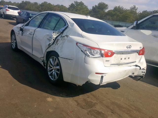 JN1CV7AR3GM252271 - 2016 INFINITI Q50 BASE WHITE photo 3