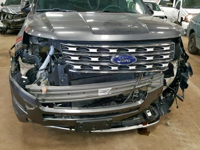 1FM5K8FH4GGA51803 - 2016 FORD EXPLORER L BLACK photo 9