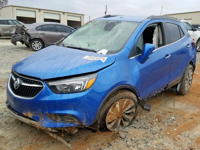 KL4CJASB3JB685495 - 2018 BUICK ENCORE PRE BLUE photo 2