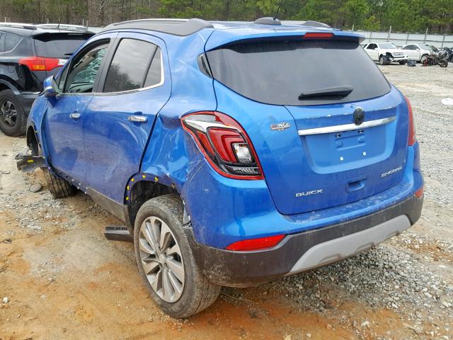 KL4CJASB3JB685495 - 2018 BUICK ENCORE PRE BLUE photo 3