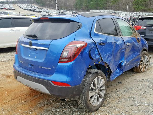 KL4CJASB3JB685495 - 2018 BUICK ENCORE PRE BLUE photo 4