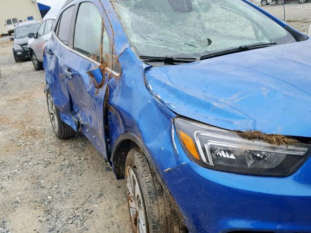 KL4CJASB3JB685495 - 2018 BUICK ENCORE PRE BLUE photo 9