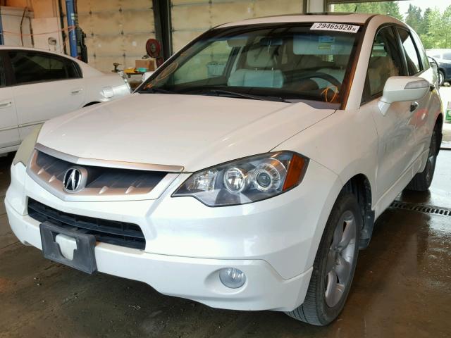 5J8TB18567A018747 - 2007 ACURA RDX TECHNO WHITE photo 2