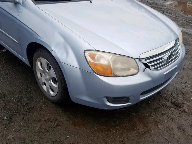 KNAFE121475474423 - 2007 KIA SPECTRA EX BLUE photo 9