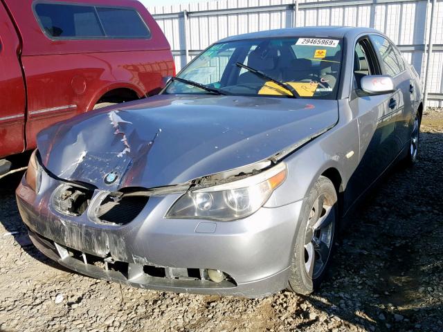 WBANA53575B862373 - 2005 BMW 525 I SILVER photo 2