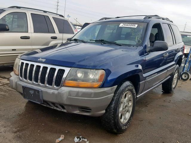 1J4GW58S3XC777887 - 1999 JEEP GRAND CHER BLUE photo 2