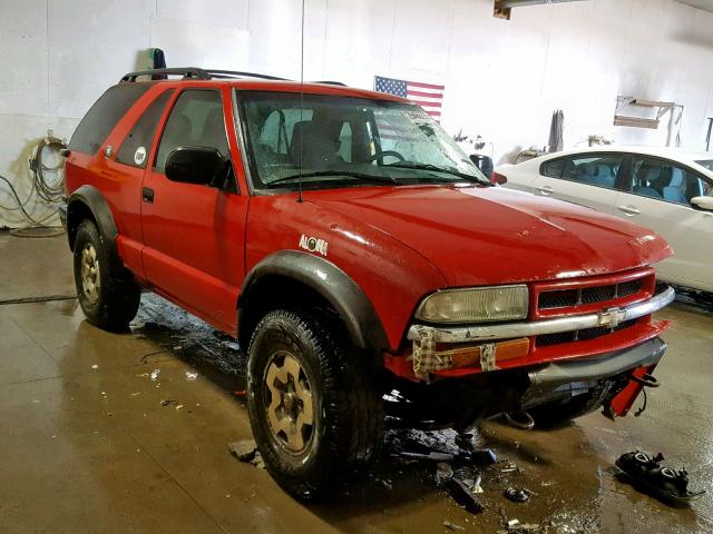 1GNCT18X14K113338 - 2004 CHEVROLET BLAZER RED photo 1