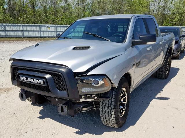 1C6RR6YTXHS752505 - 2017 RAM 1500 REBEL SILVER photo 2