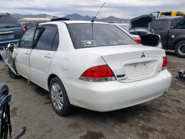 JA3AJ26E96U005567 - 2006 MITSUBISHI LANCER ES WHITE photo 3