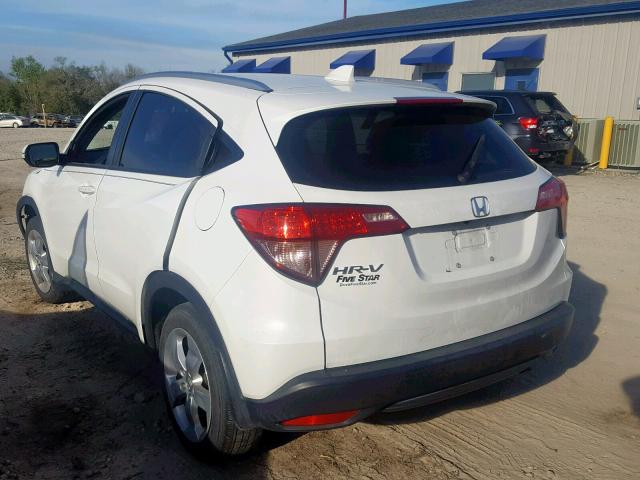 3CZRU5H72GM723084 - 2016 HONDA HR-V EXL WHITE photo 3