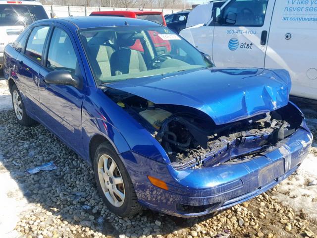 1FAFP34N75W171917 - 2005 FORD FOCUS ZX4 BLUE photo 1