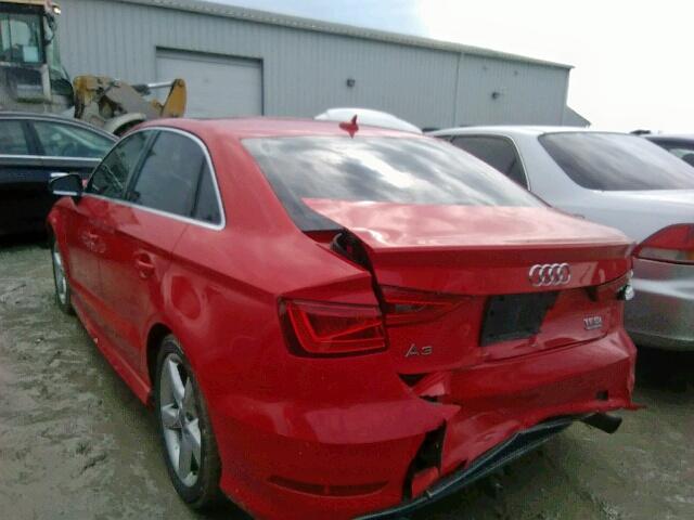 WAUJFRFF1F1096403 - 2015 AUDI A3 PROGRES RED photo 3