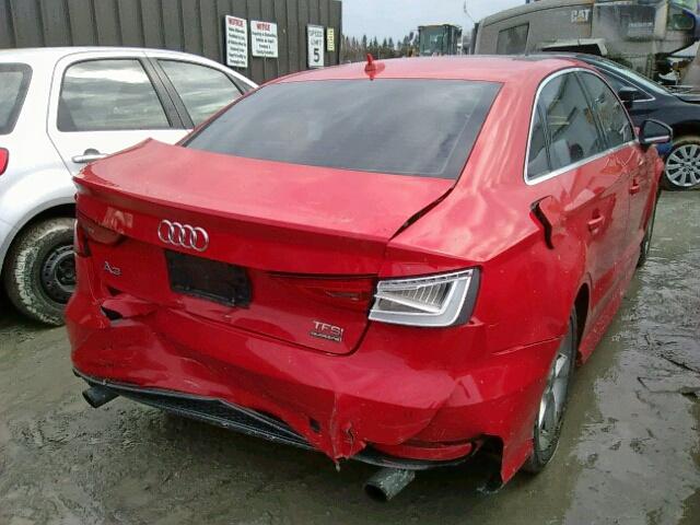 WAUJFRFF1F1096403 - 2015 AUDI A3 PROGRES RED photo 4