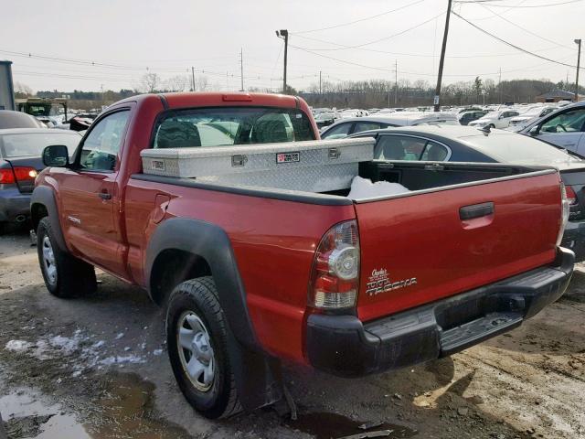 5TEPX42NX9Z596340 - 2009 TOYOTA TACOMA RED photo 3