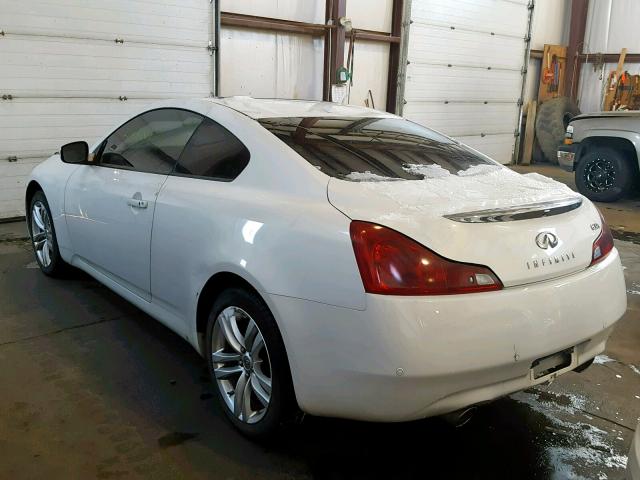 JN1CV6EL1AM150152 - 2010 INFINITI G37 WHITE photo 3