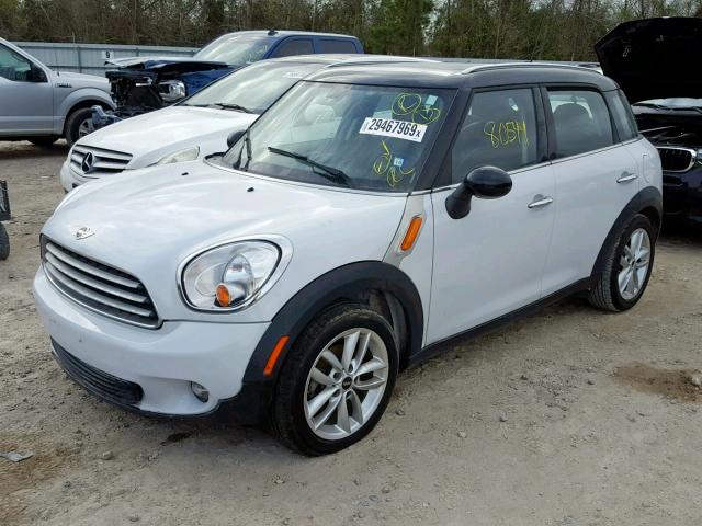 WMWZB3C58DWM09020 - 2013 MINI COOPER COU WHITE photo 2