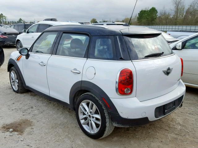 WMWZB3C58DWM09020 - 2013 MINI COOPER COU WHITE photo 3