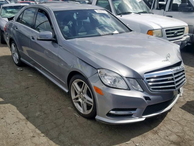 WDDHF5KB3CA596853 - 2012 MERCEDES-BENZ E 350 SILVER photo 1