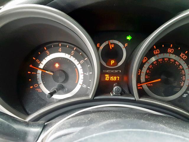 JTKJF5C70B3013270 - 2011 TOYOTA SCION TC GRAY photo 8