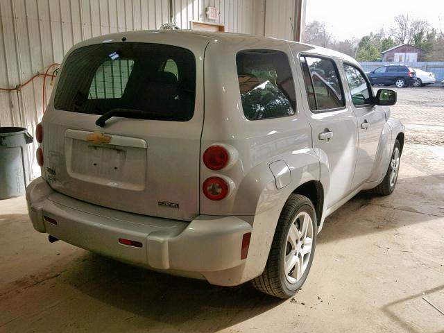 3GNBAADB7AS525808 - 2010 CHEVROLET HHR LS Plata foto 4
