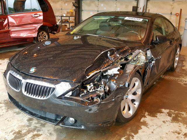 WBAEH13496CR50526 - 2006 BMW 650 I BLACK photo 2