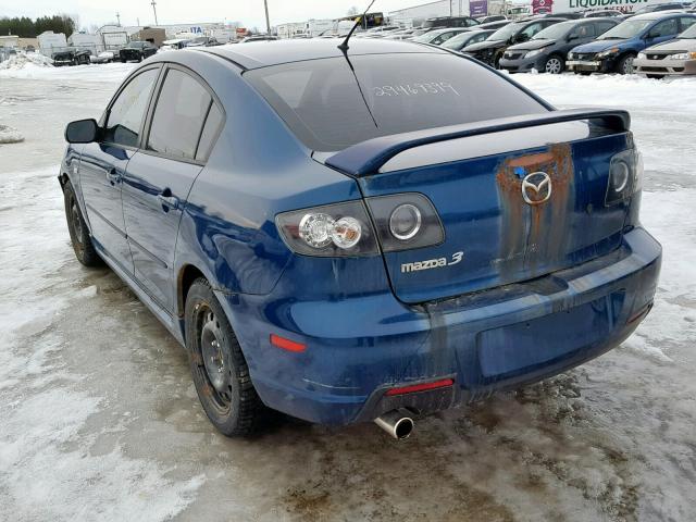 JM1BK323471613660 - 2007 MAZDA 3 S BLUE photo 3