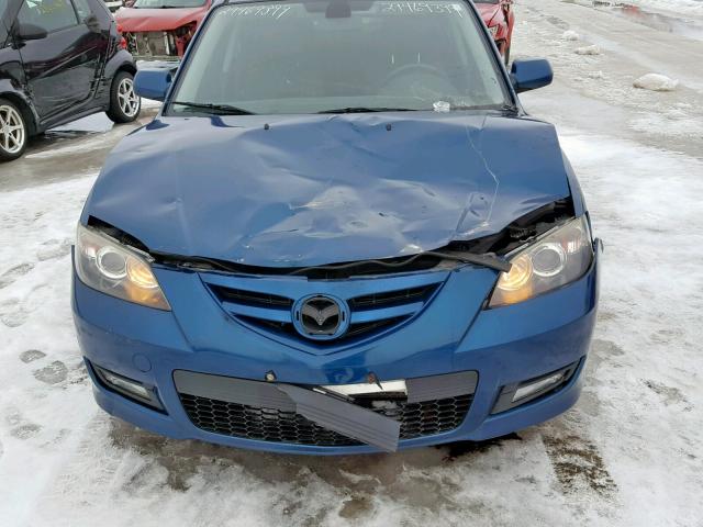 JM1BK323471613660 - 2007 MAZDA 3 S BLUE photo 9