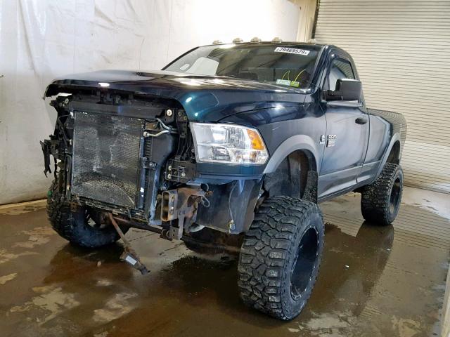 3D7LT2EL2BG530459 - 2011 DODGE RAM 2500 GREEN photo 2