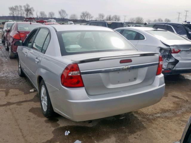 1G1ZT52845F186993 - 2005 CHEVROLET MALIBU LS 银色 照片 3