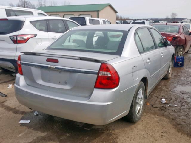 1G1ZT52845F186993 - 2005 CHEVROLET MALIBU LS 银色 照片 4