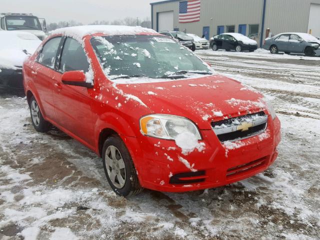 KL1TD5DE5BB151175 - 2011 CHEVROLET AVEO LS RED photo 1