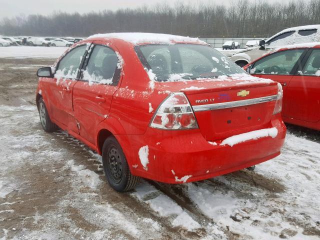 KL1TD5DE5BB151175 - 2011 CHEVROLET AVEO LS RED photo 3