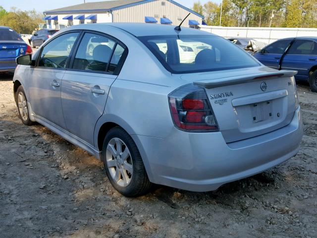 3N1AB6AP0BL651716 - 2011 NISSAN SENTRA 2.0 SILVER photo 3