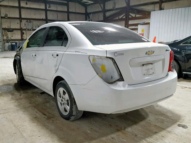 1G1JA5SH8E4146365 - 2014 CHEVROLET SONIC LS WHITE photo 3