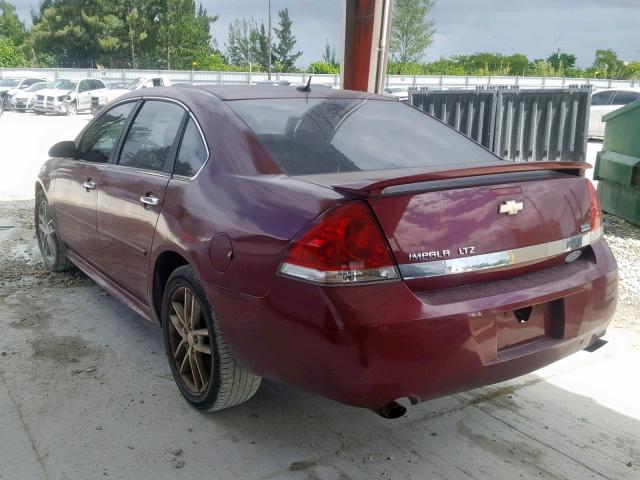 2G1WC5EM7A1183129 - 2010 CHEVROLET IMPALA LTZ BURGUNDY photo 3