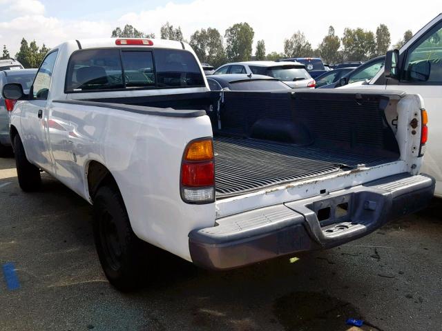 5TBJN3219YS069980 - 2000 TOYOTA TUNDRA WHITE photo 3