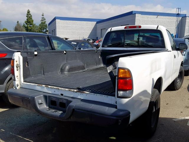 5TBJN3219YS069980 - 2000 TOYOTA TUNDRA WHITE photo 4