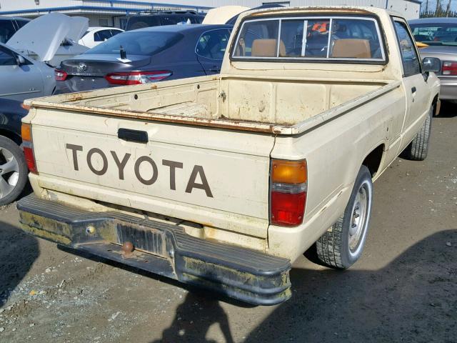 JT4RN50R7H0249475 - 1987 TOYOTA PICKUP 1/2 TAN photo 4