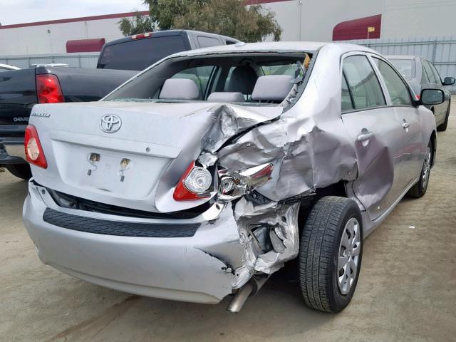 1NXBU40E79Z008520 - 2009 TOYOTA COROLLA BA SILVER photo 4