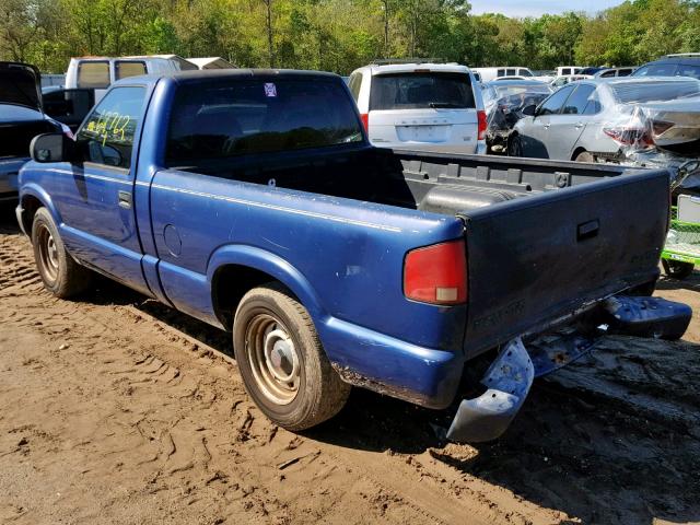 1GTCS14561K170257 - 2001 GMC SONOMA BLUE photo 3