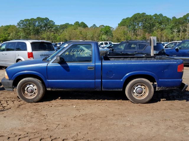 1GTCS14561K170257 - 2001 GMC SONOMA BLUE photo 9