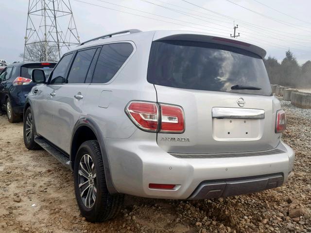 JN8AY2ND9K9087629 - 2019 NISSAN ARMADA SV SILVER photo 3