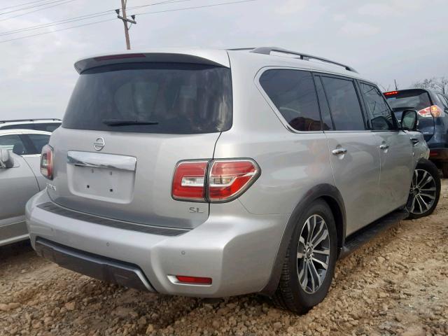 JN8AY2ND9K9087629 - 2019 NISSAN ARMADA SV SILVER photo 4