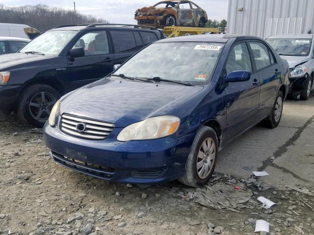 JTDBR32E830029159 - 2003 TOYOTA COROLLA CE BLUE photo 2