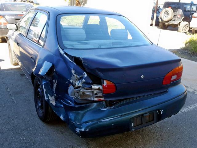 1Y1SK5285YZ431407 - 2000 CHEVROLET GEO PRIZM 绿色 照片 3