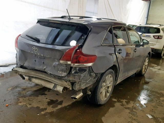 4T3BA3BB2DU047232 - 2013 TOYOTA VENZA LE GRAY photo 4