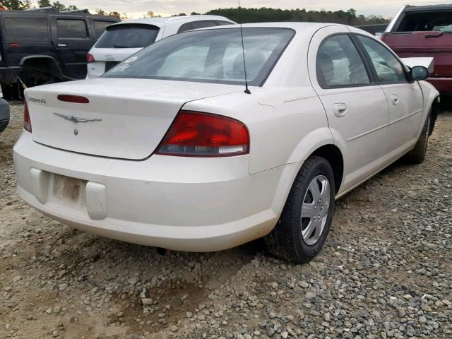 1C3EL46X34N297397 - 2004 CHRYSLER SEBRING LX WHITE photo 4