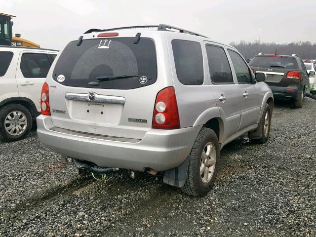 4F2YZ04106KM14078 - 2006 MAZDA TRIBUTE S SILVER photo 4