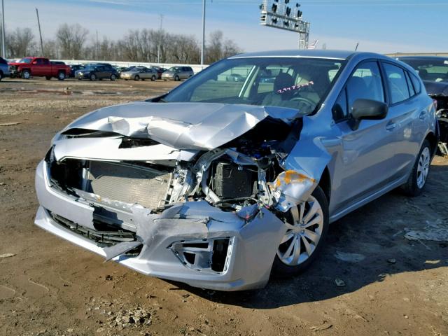 4S3GTAA60J3734202 - 2018 SUBARU IMPREZA SILVER photo 2